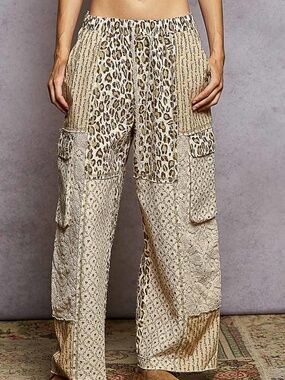 "The Aria" PANTS Animal Print Lace Pants